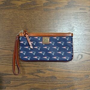 Dooney & Bourke New England Patriots Leather Wristlet